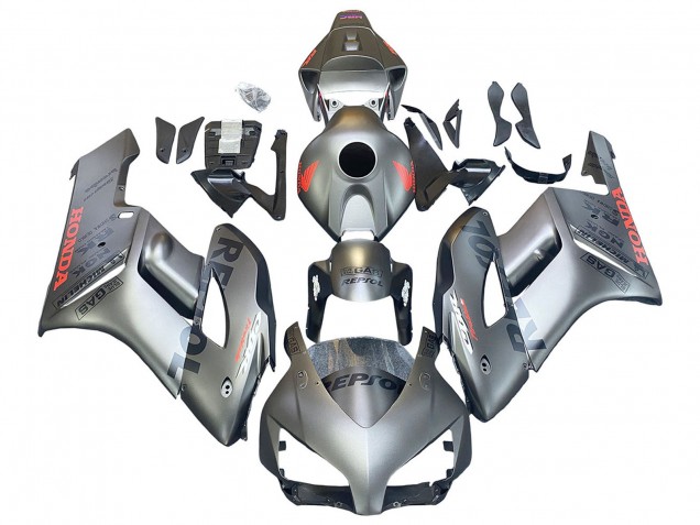 2004-2005 Honda CBR1000RR Motorcycle Fairings - Silver Repsol