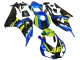 2006-2007 Honda CBR1000RR Motorcycle Fairings - Blue Fluorescent Green Glossy Black Shark 46