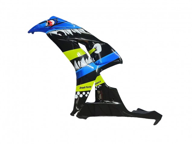 2006-2007 Honda CBR1000RR Motorcycle Fairings - Blue Fluorescent Green Glossy Black Shark 46