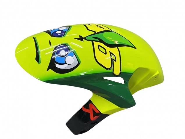 2006-2007 Honda CBR1000RR Motorcycle Fairings - Blue Fluorescent Green Glossy Black Shark 46