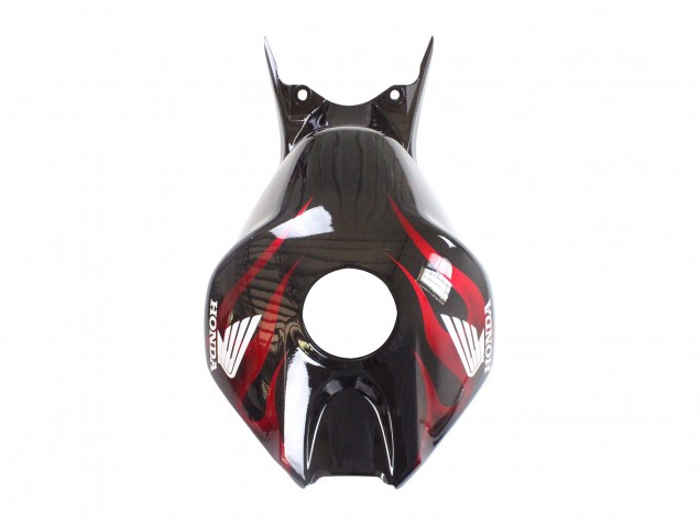 2006-2007 Honda CBR1000RR Motorcycle Fairing - Glossy Black Red Flame