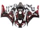 2006-2007 Honda CBR1000RR Motorcycle Fairing - Glossy Black Red Flame