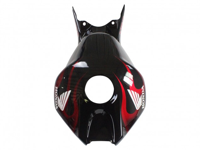 2006-2007 Honda CBR1000RR Motorcycle Fairings - Glossy Black Yellow Red Flame