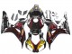 2006-2007 Honda CBR1000RR Motorcycle Fairings - Glossy Black Yellow Red Flame