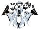 2006-2007 Honda CBR1000RR Motorcycle Fairings - White Glossy Black Pramac