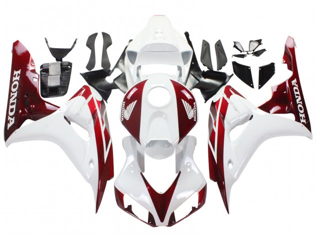2006-2007 Honda CBR1000RR Motorcycle Fairings - White Red