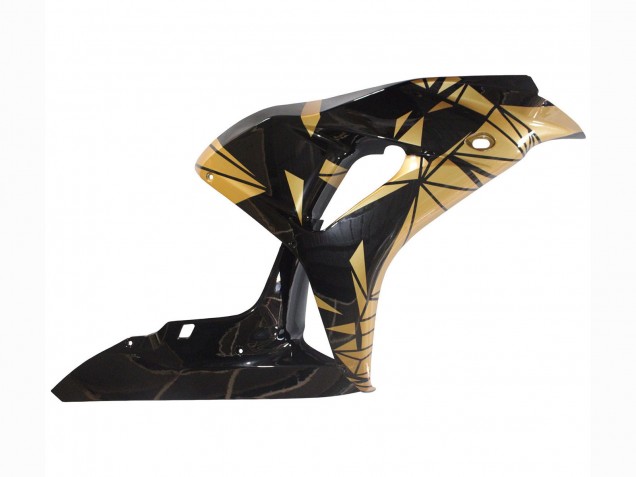 2006-2007 Honda CBR1000RR Motorcycle Fairings - Gold Glossy Black