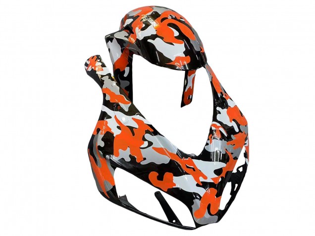 2006-2007 Honda CBR1000RR Motorcycle Fairings - Black Orange Silver Camouflage