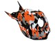 2006-2007 Honda CBR1000RR Motorcycle Fairings - Black Orange Silver Camouflage