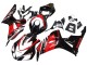 2006-2007 Honda CBR1000RR Motorcycle Fairings - Red Glossy Black