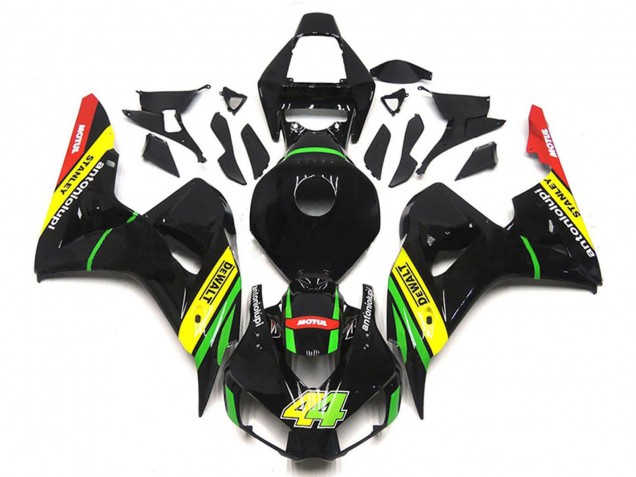 2006-2007 Honda CBR1000RR Motorcycle Fairings - Glossy Black Yellow Green Red Motul 44