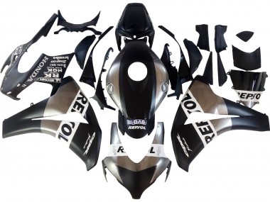 Custom 2008-2011 Honda CBR1000RR Motorcycle Fairings - Silver Matte Black Repsol