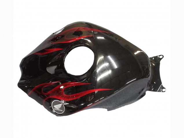 2008-2011 Honda CBR1000RR Motorcycle Fairing - Glossy Black Red Flame