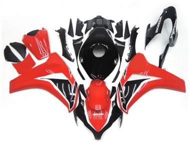 Custom 2008-2011 Honda CBR1000RR Motorcycle Fairing Kits - Red Glossy Black