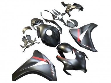 Custom 2008-2011 Honda CBR1000RR Motorcycle Fairings - Matte Black Red Fireblade