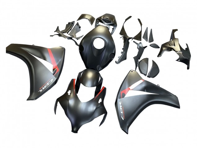 2008-2011 Honda CBR1000RR Motorcycle Fairings - Matte Black Red Fireblade