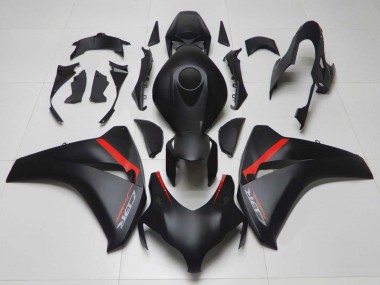 Custom 2008-2011 Honda CBR1000RR Motorcycle Fairings - Matte Black Red Fireblade