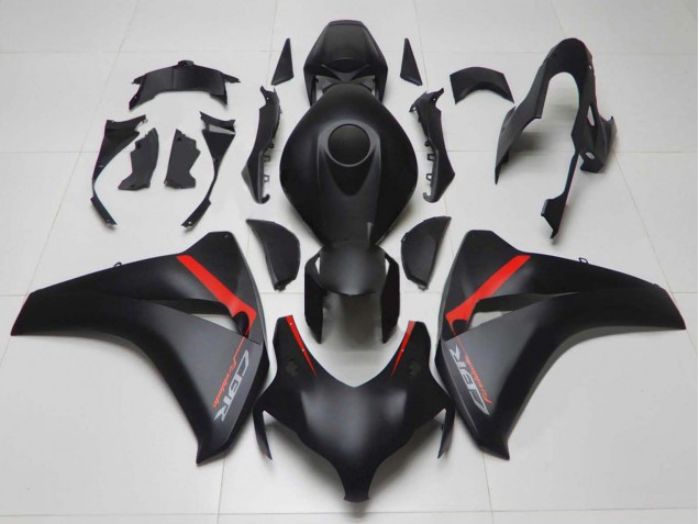 2008-2011 Honda CBR1000RR Motorcycle Fairings - Matte Black Red Fireblade
