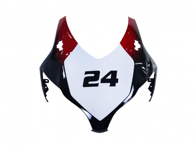 2008-2011 Honda CBR1000RR Motorcycle Fairings - White Red Glossy Black Racing 24