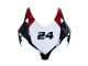 2008-2011 Honda CBR1000RR Motorcycle Fairings - White Red Glossy Black Racing 24