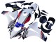 2008-2011 Honda CBR1000RR Motorcycle Fairings - White Red Blue Black Star Lee Carrera