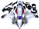 2008-2011 Honda CBR1000RR Motorcycle Fairings - White Red Blue Black Star Lee Carrera
