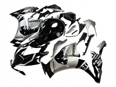 Custom 2012-2016 Honda CBR1000RR Motorcycle Fairings - Silver Glossy Black Repsol Red Bull