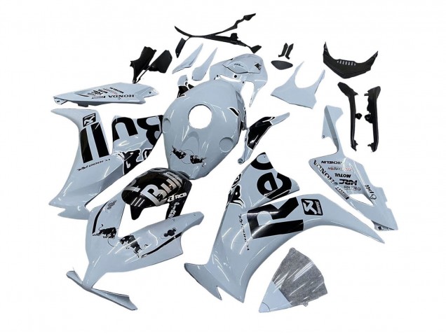 2012-2016 Honda CBR1000RR Motorcycle Fairings - Light Grey Glossy Black Red Bull