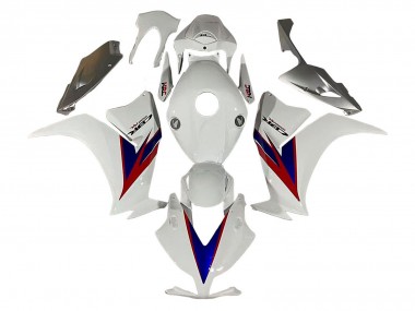 Custom 2012-2016 Honda CBR1000RR Motorcycle Fairings - White Red Blue HRC