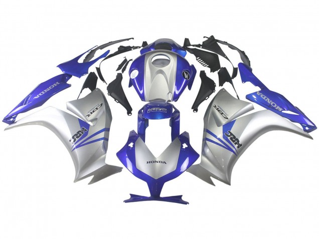 2012-2016 Honda CBR1000RR Motorcycle Fairings - Silver Blue HRC