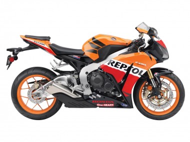 Custom 2012-2016 Honda CBR1000RR Motorcycle Fairings - Orange White Red Repsol