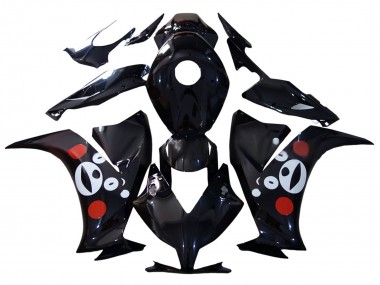 Custom 2012-2016 Honda CBR1000RR Motorcycle Fairings - Glossy Black Bear