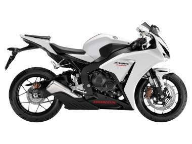 Custom 2012-2016 Honda CBR1000RR Motorcycle Fairings - White Matte Black