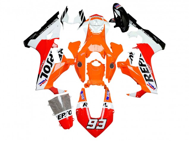 2017-2023 Honda CBR1000RR Motorcycle Fairings - White Orange Red Glossy Black HRC Repsol 93