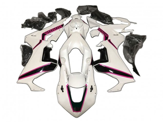 2017-2023 Honda CBR1000RR Motorcycle Fairing - White Pink Glossy Black
