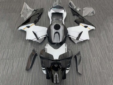 Custom 2003-2004 Honda CBR600RR Motorcycle Fairings - White Glossy Black Matte Black