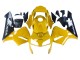 2003-2004 Honda CBR600RR Motorcycle Fairings - Yellow Glossy Black