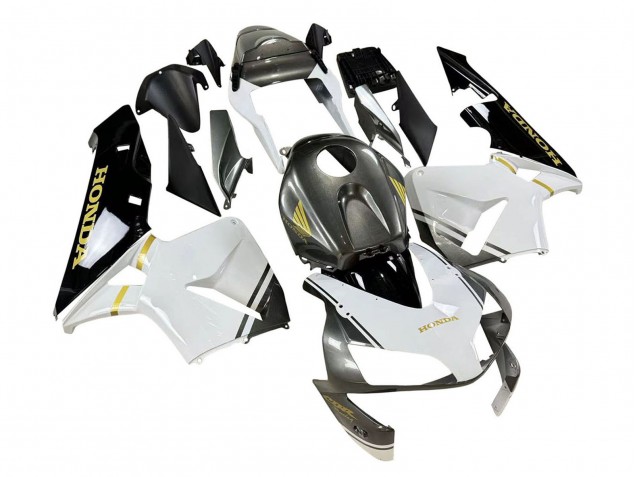 2003-2004 Honda CBR600RR Motorcycle Fairings - White Yellow Grey Black