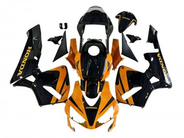 Custom 2003-2004 Honda CBR600RR Motorcycle Fairings Kits - Orange White Red Glossy Black Repsol