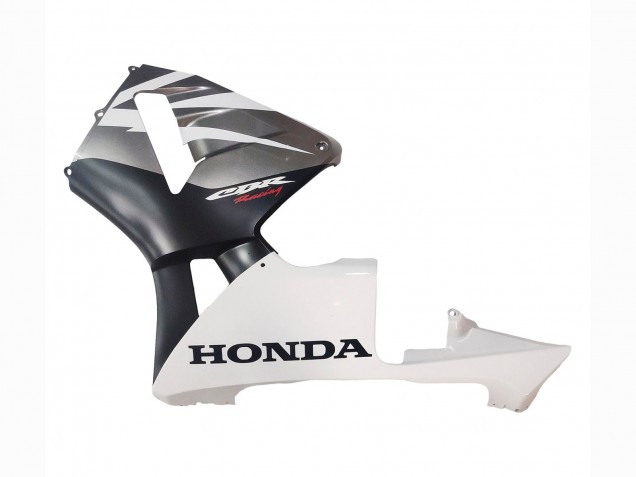 2003-2004 Honda CBR600RR Motorcycle Fairings - White Matte Black Racing