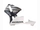 2003-2004 Honda CBR600RR Motorcycle Fairings - White Matte Black Racing