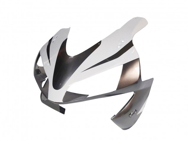 2003-2004 Honda CBR600RR Motorcycle Fairings - White Matte Black Racing