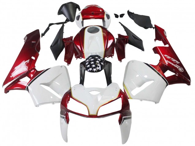 2005-2006 Honda CBR600RR Motorcycle Fairing Kits - Red White Black