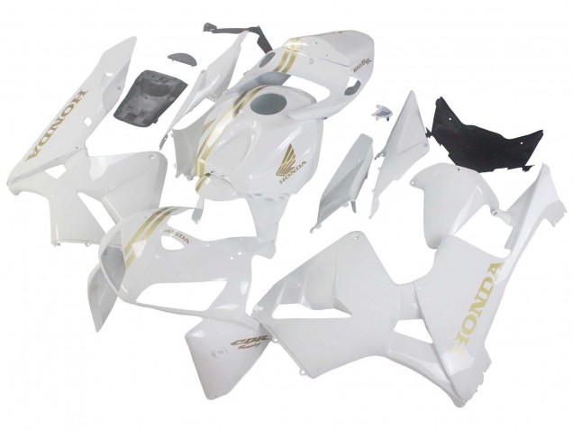 2005-2006 Honda CBR600RR Motorcycle Fairings - White Gold