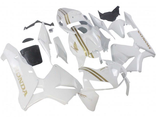 2005-2006 Honda CBR600RR Motorcycle Fairings - White Gold