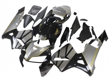 Custom 2005-2006 Honda CBR600RR Motorcycle Fairing - Grey Black