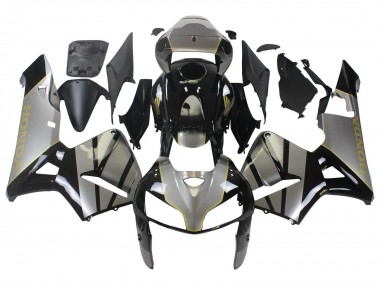 Custom 2005-2006 Honda CBR600RR Motorcycle Fairing - Grey Black