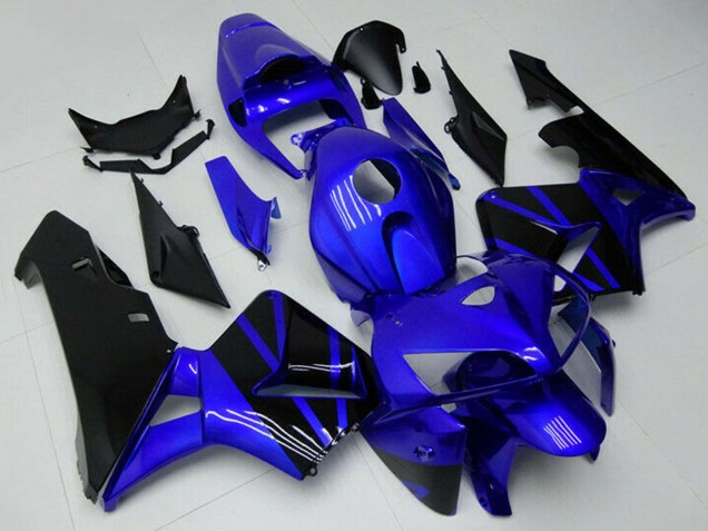 2005-2006 Honda CBR600RR Motorcycle Fairing - Blue Black