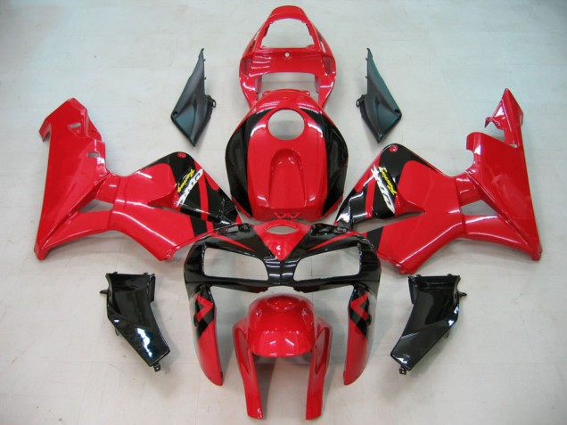 2005-2006 Honda CBR600RR Motorcycle Fairing - Red Black