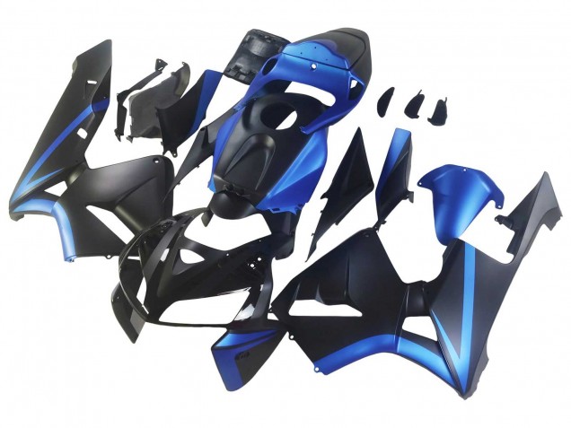 2005-2006 Honda CBR600RR Motorcycle Fairings - Black Blue